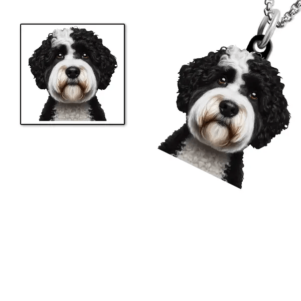 Spanish Water Dog Halskette personalisiert mit Haustier!
