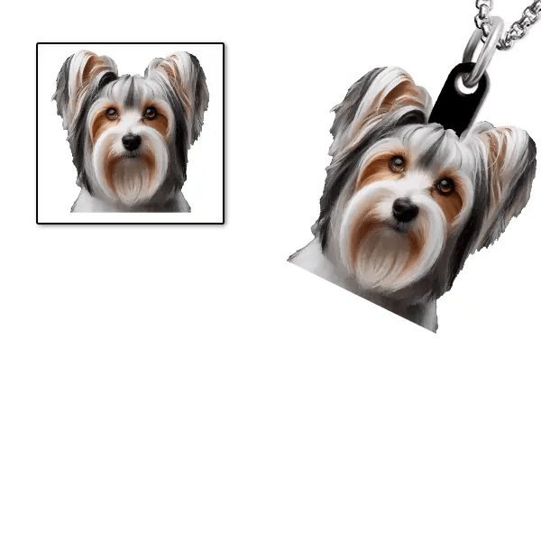 Biewer Terrier Halskette personalisiert mit Haustier!