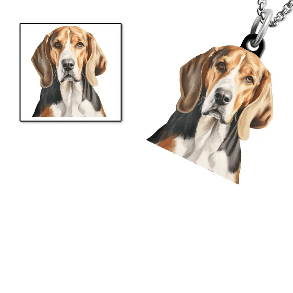American Foxhound Halskette personalisiert mit Haustier!