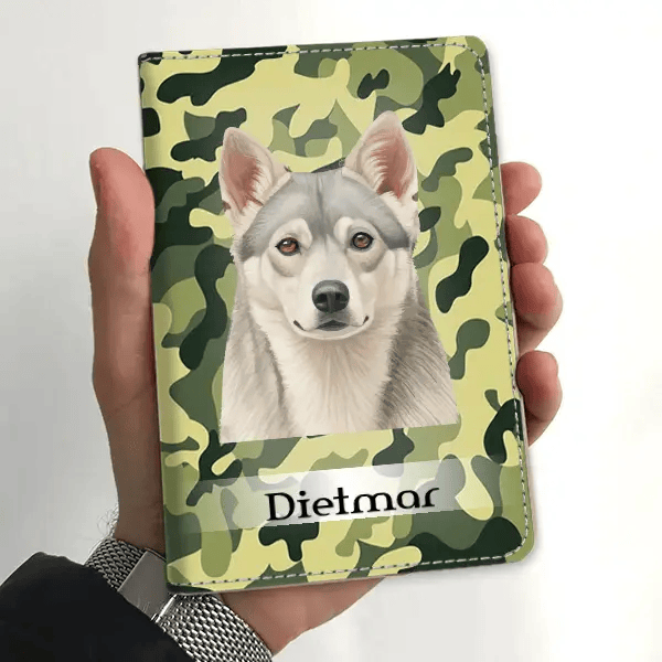 Alaskan Klee Kai Impfpasshülle personalisiert mit Haustier u. Namen!