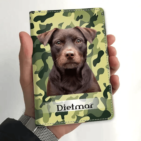 Patterdale Terrier Impfpasshülle personalisiert mit Haustier u. Namen!