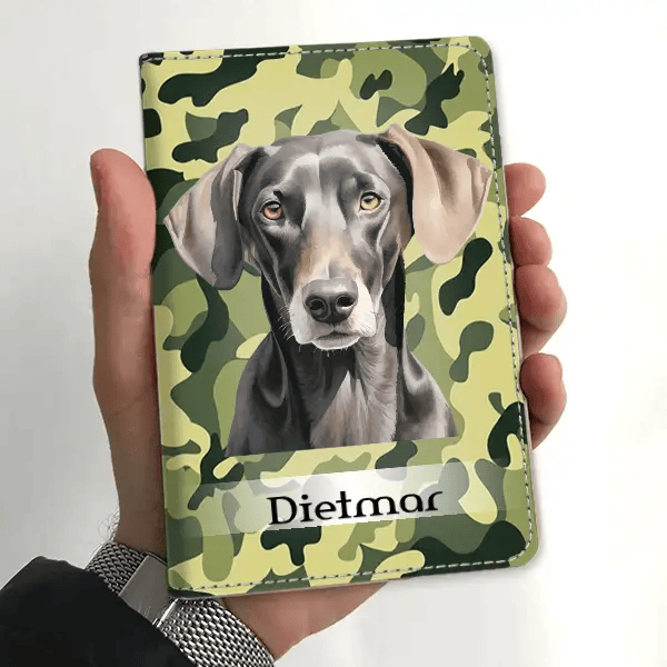 Sloughi Impfpasshülle personalisiert mit Haustier u. Namen!