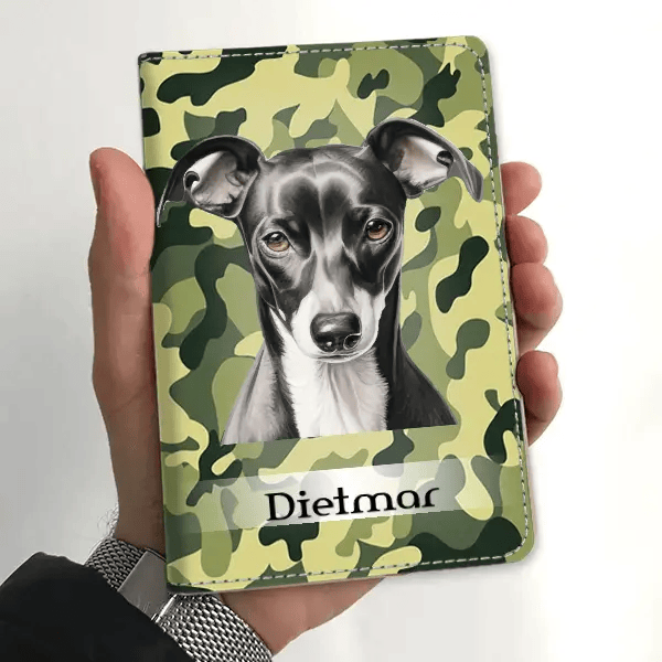 Italian Greyhound Impfpasshülle personalisiert mit Haustier u. Namen!