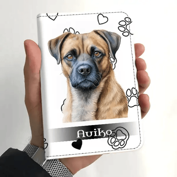 Border Terrier Impfpasshülle personalisiert mit Haustier u. Namen!