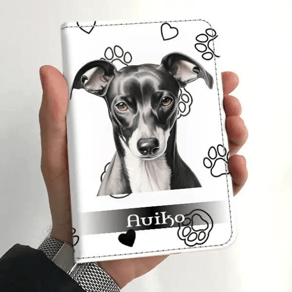 Italian Greyhound Impfpasshülle personalisiert mit Haustier u. Namen!