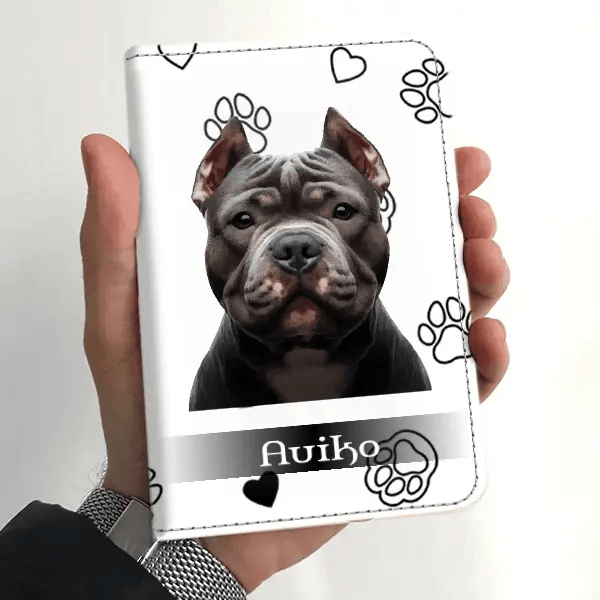 American Bully Impfpasshülle personalisiert mit Haustier u. Namen!