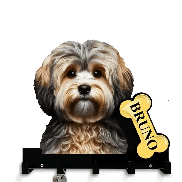 Bolonka Schlüsselbrett personalisiert mit Haustier u. Namen!