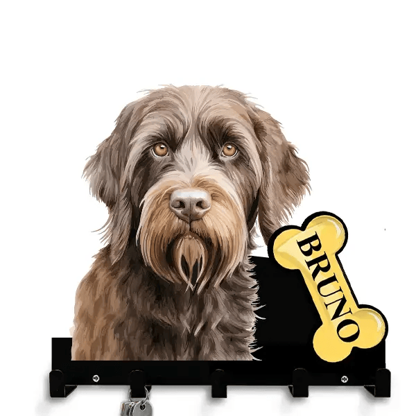 Wirehaired Pointing Griffon Schlüsselbrett personalisiert mit Haustier u. Namen!