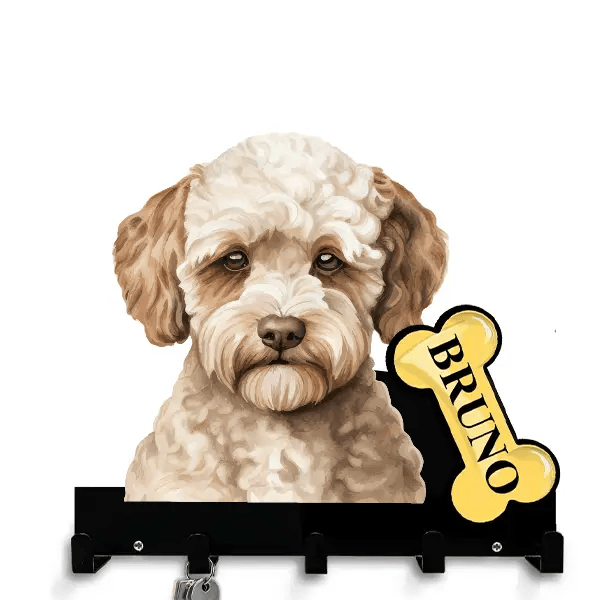 Lagotto Romagnolo Schlüsselbrett personalisiert mit Haustier u. Namen!