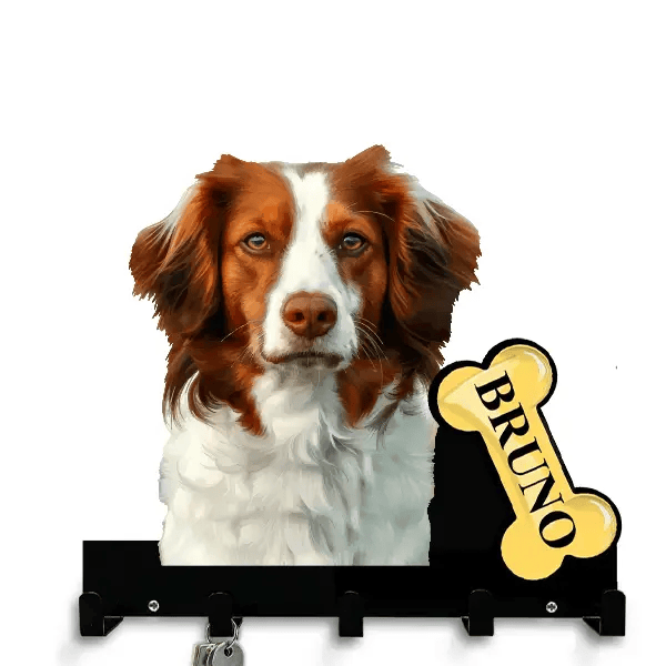 Kooikerhondje Schlüsselbrett personalisiert mit Haustier u. Namen!