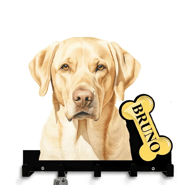 Goldador Schlüsselbrett personalisiert mit Haustier u. Namen!