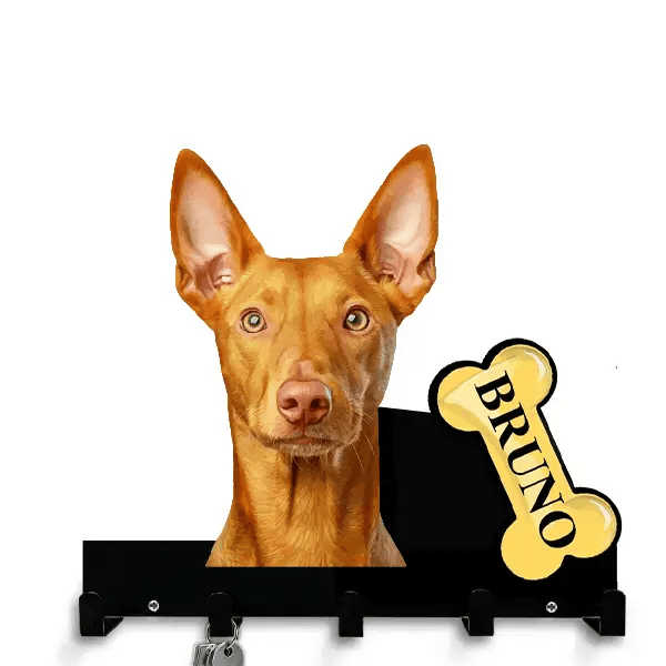 Warren Hound Schlüsselbrett personalisiert mit Haustier u. Namen!