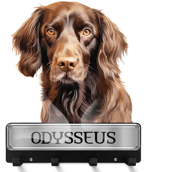 German Longhaired Pointer Schlüsselbrett mit deinem Haustier und Namen!