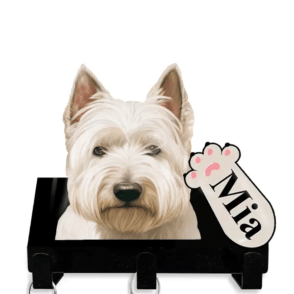 Scottish Terrier Leinenhalter personalisiert mit Haustier u. Namen!