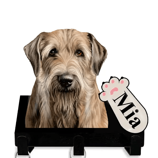 Irish Wolfhound Leinenhalter personalisiert mit Haustier u. Namen!