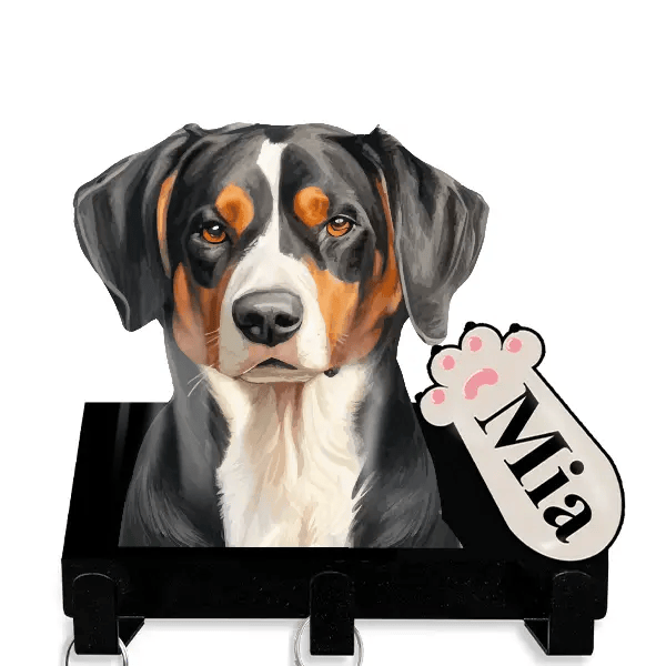 Entlebucher Mountain Dog Leinenhalter personalisiert mit Haustier u. Namen!