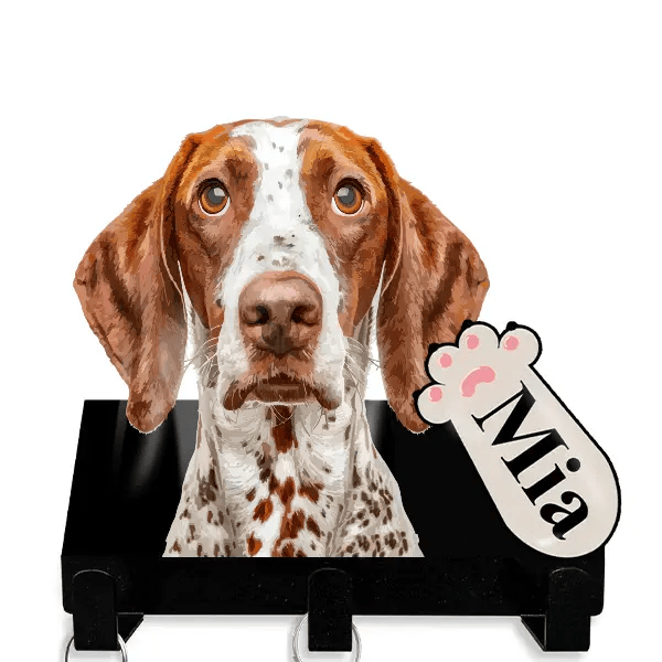 German Hound Leinenhalter personalisiert mit Haustier u. Namen!