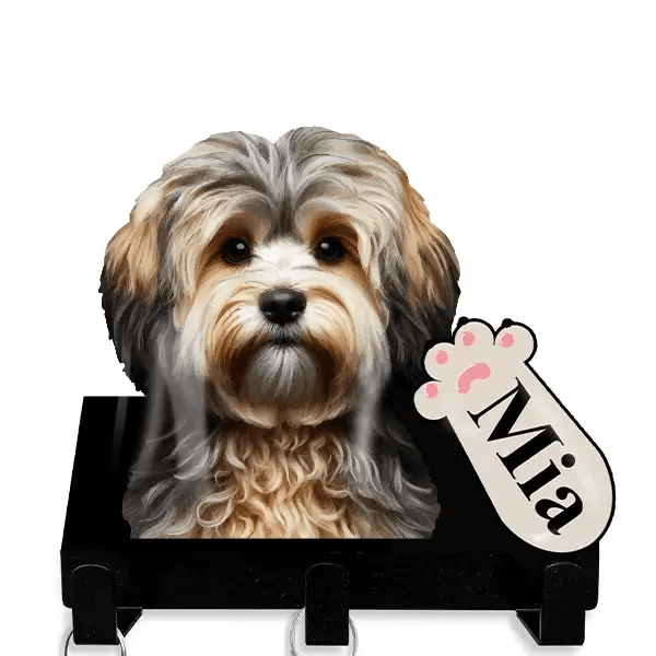 Bolonka Leinenhalter personalisiert mit Haustier u. Namen!