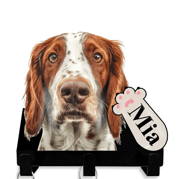 Irish Red and White Setter Leinenhalter personalisiert mit Haustier u. Namen!