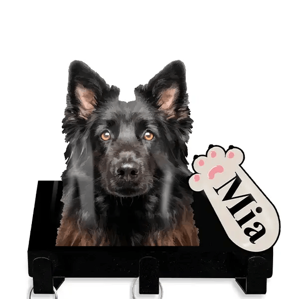 Belgian Shepherd Leinenhalter personalisiert mit Haustier u. Namen!