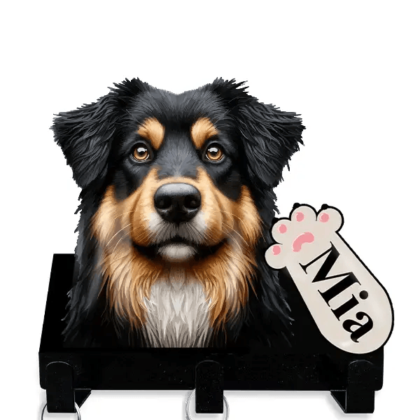 Romanian Mioritic Shepherd Dog Leinenhalter personalisiert mit Haustier u. Namen!