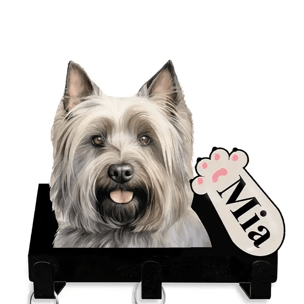 Skye Terrier Leinenhalter personalisiert mit Haustier u. Namen!