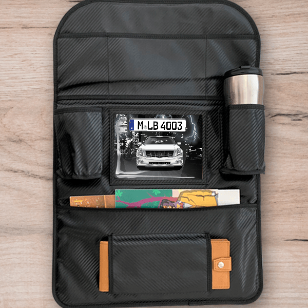 STS Rücksitz Organizer personalisiert mit deinem Auto u. Kennzeichen!