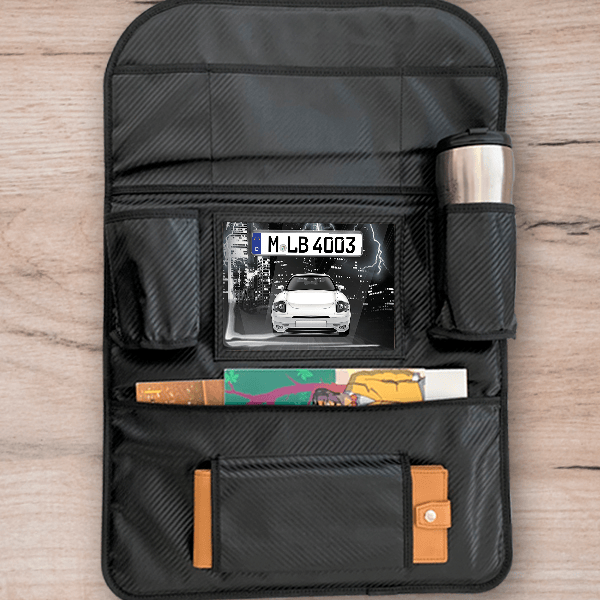 Barchetta Rücksitz Organizer personalisiert mit deinem Auto u. Kennzeichen!