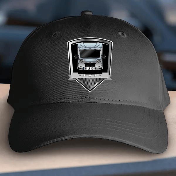 Chic C-Line Basecap personalisiert mit deinem Wohnwagen u. Kennzeichen!