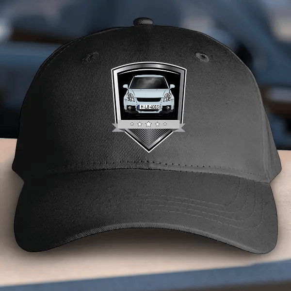 Swift Sport Basecap personalisiert mit deinem Auto u. Kennzeichen!