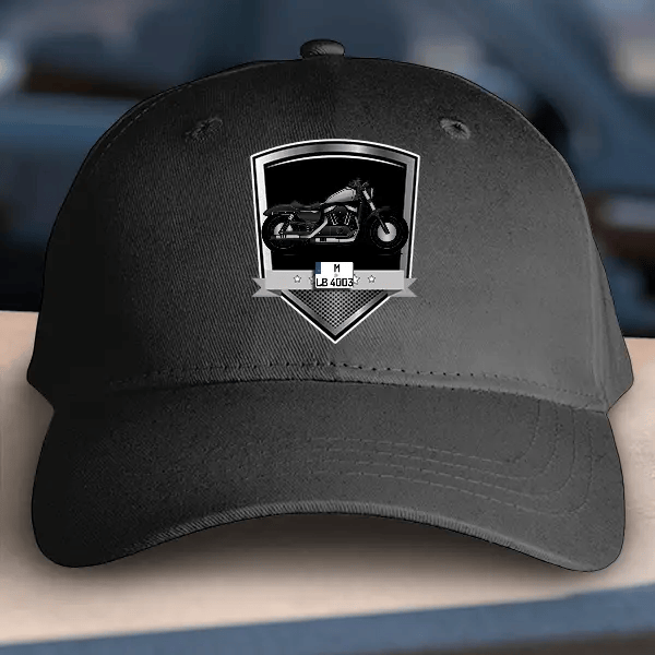 Forty-Eight Basecap personalisiert mit deinem Motorrad u. Kennzeichen!