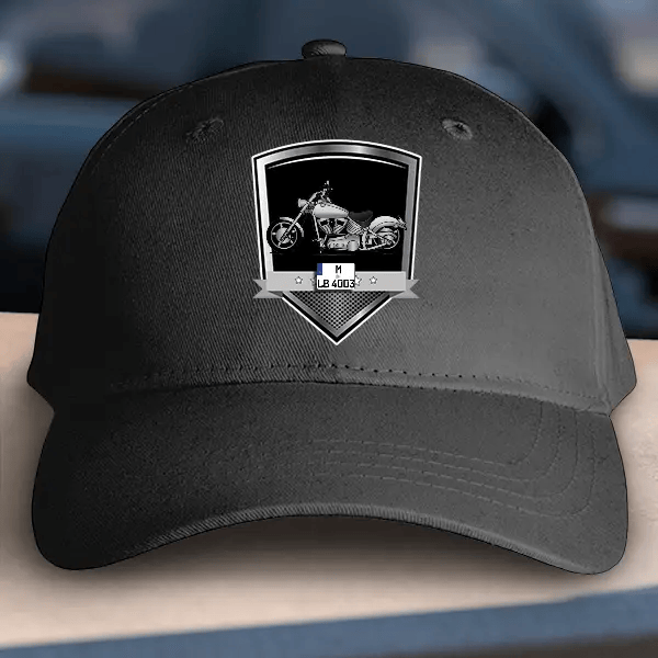 Rocker C Basecap personalisiert mit deinem Motorrad u. Kennzeichen!