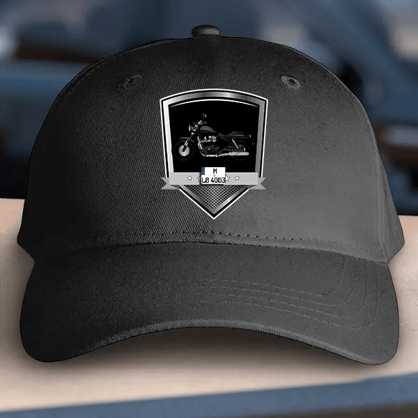 Super Meteor 650 Basecap personalisiert mit deinem Motorrad u. Kennzeichen!