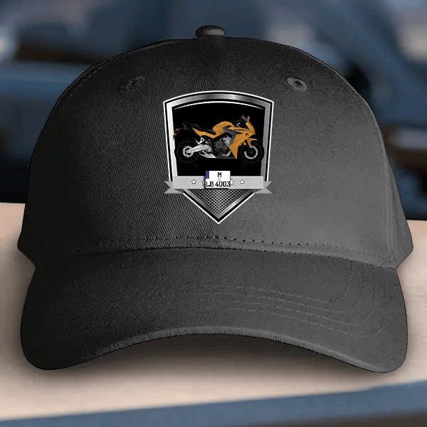 CBR650F Basecap personalisiert mit deinem Motorrad u. Kennzeichen!