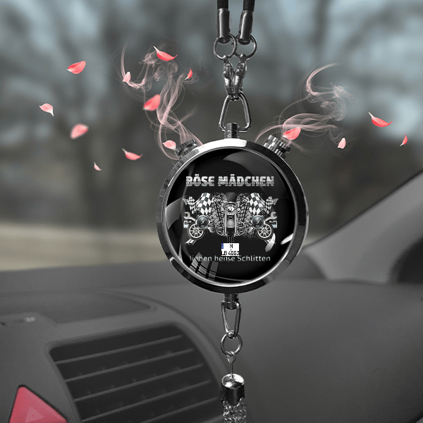 FLSTN Softail Deluxe Autoduft personalisiert mit Motorrad u. Kennzeichen! Schwarz, S