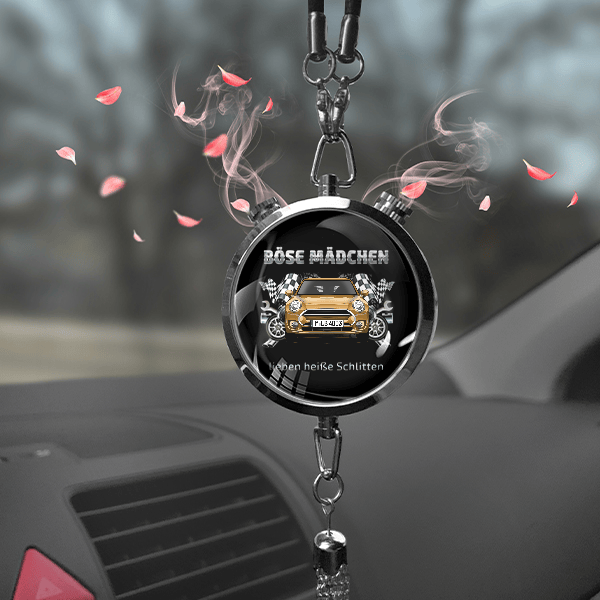 Clubman Autoduft personalisiert mit Auto u. Kennzeichen! Schwarz, S