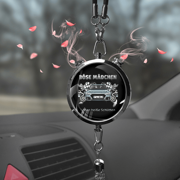 A7 Liftback Autoduft personalisiert mit Auto u. Kennzeichen! Schwarz, S