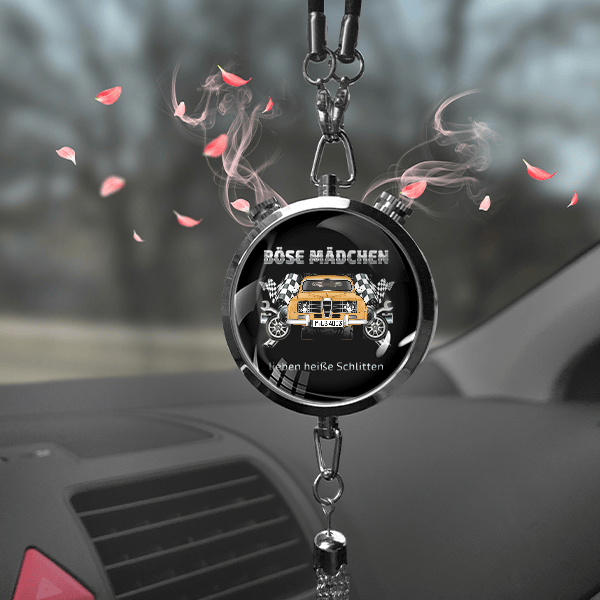 96 Autoduft personalisiert mit Auto u. Kennzeichen! Schwarz, S