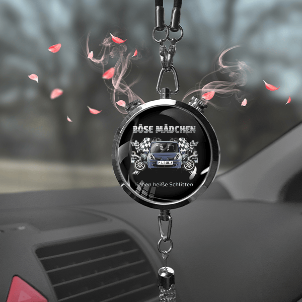 Modus Autoduft personalisiert mit Auto u. Kennzeichen! Schwarz, S