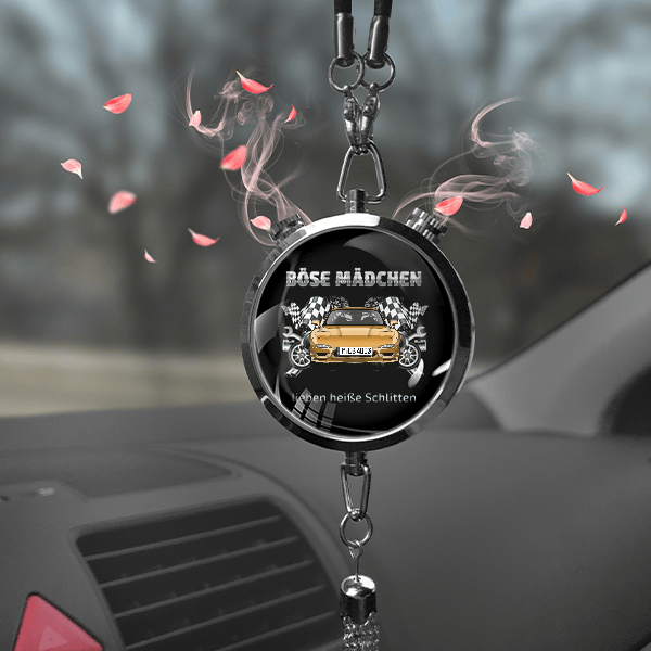 RX-7 Autoduft personalisiert mit Auto u. Kennzeichen! Schwarz, S