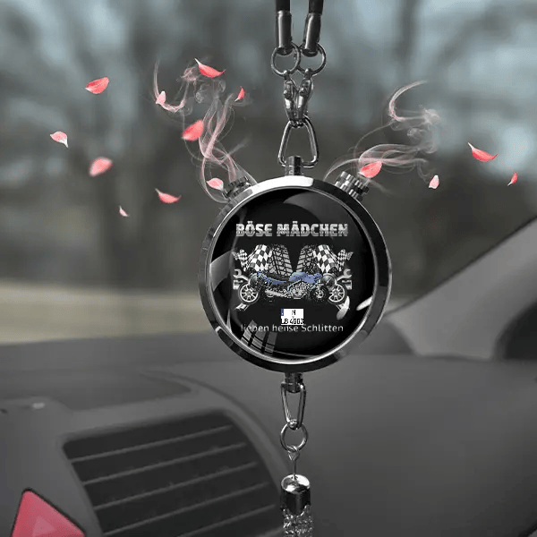 Diversion Autoduft personalisiert mit Motorrad u. Kennzeichen! Schwarz, S