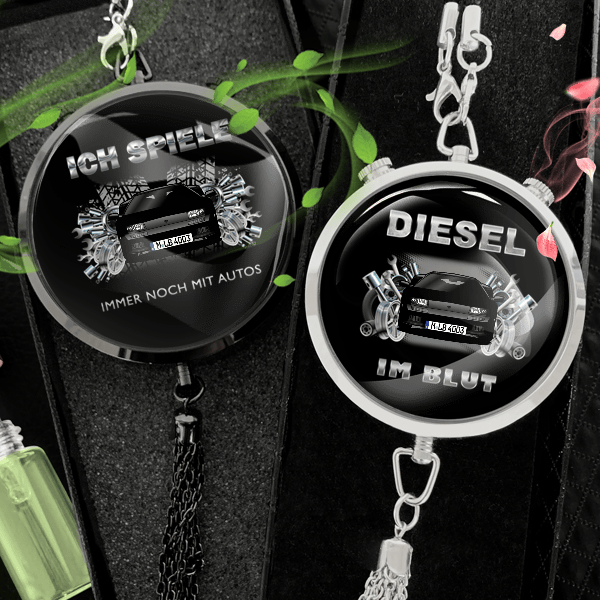 Diablo Roadster Autoduft personalisiert mit Auto u. Kennzeichen! Schwarz, S
