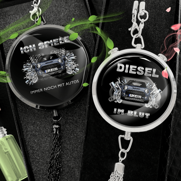 Clubman Autoduft personalisiert mit Auto u. Kennzeichen! Schwarz, S