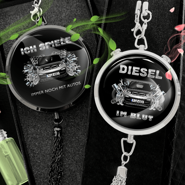 i3 Autoduft personalisiert mit Auto u. Kennzeichen! Schwarz, S