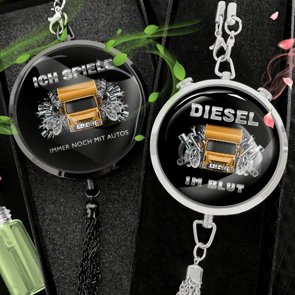 Cruiser Autoduft personalisiert mit Wohnwagen u. Kennzeichen! Schwarz, S