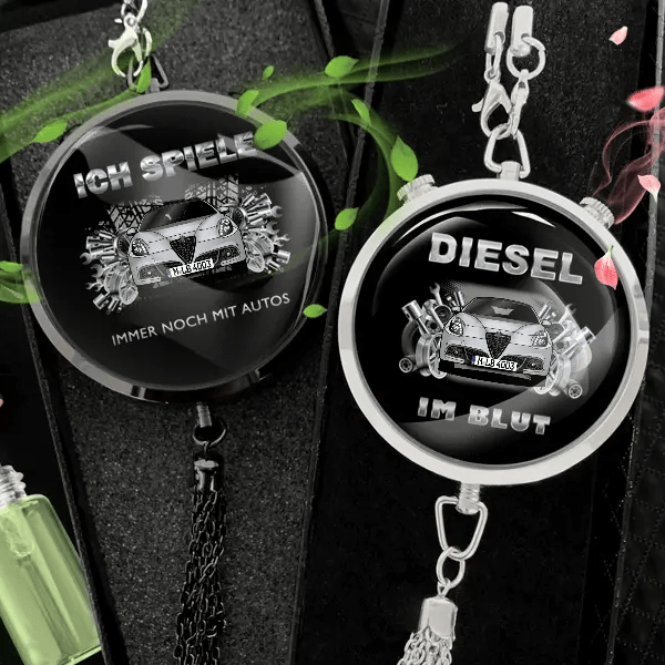 Giulietta Autoduft personalisiert mit Auto u. Kennzeichen! Schwarz, S