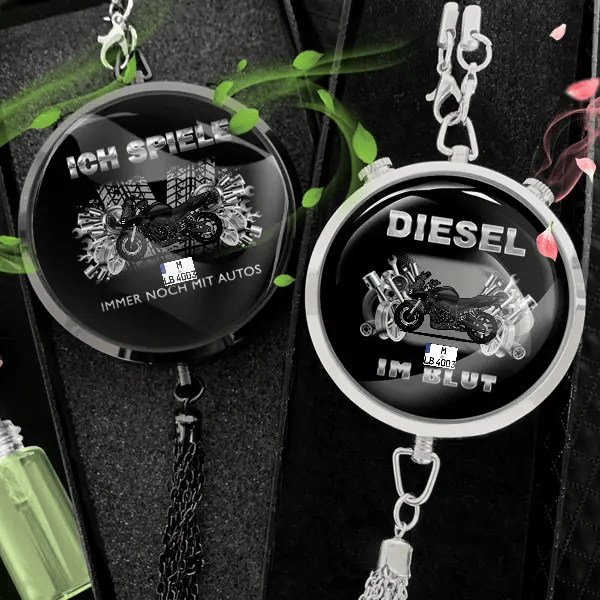 FZ1 Autoduft personalisiert mit Motorrad u. Kennzeichen! Schwarz, S