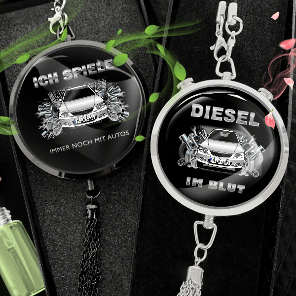 323S Autoduft personalisiert mit Auto u. Kennzeichen! Schwarz, S