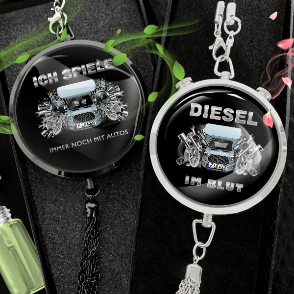 Flash Autoduft personalisiert mit Wohnwagen u. Kennzeichen! Schwarz, S