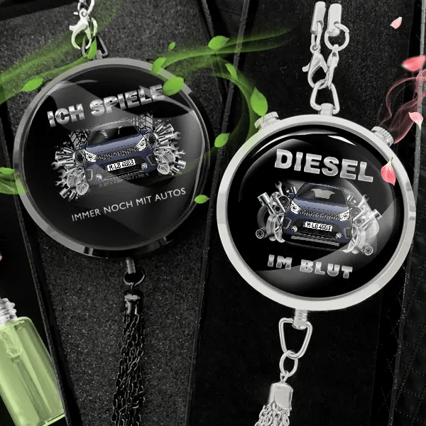 Picanto Autoduft personalisiert mit Auto u. Kennzeichen! Schwarz, S